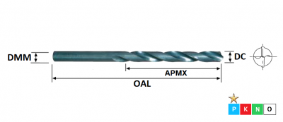 10.2mm HSS Standard Jobber Drill DIN338